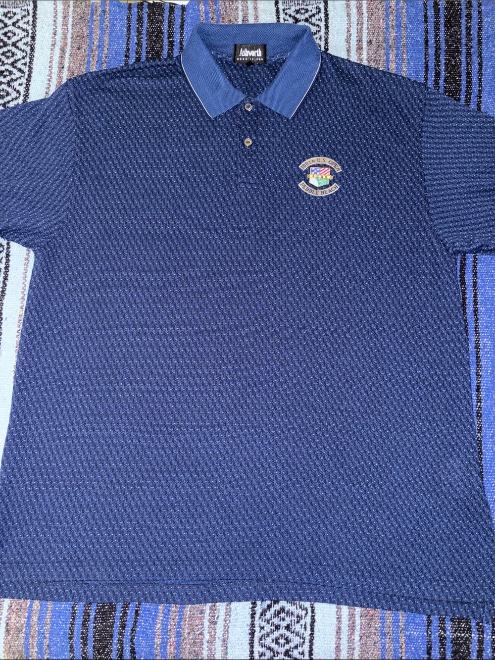 Vintage Ashworth 100th US Open Pebble Beach Polo Shirt